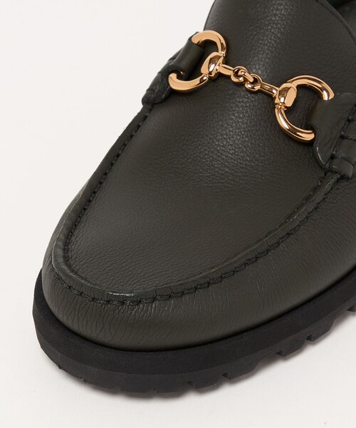 Paraboot(パラブーツ)の「【別注】<Paraboot> カラーグレインレザー ビット ミュール(ローファー・メンズ・ブラウン/オリーブ・9/8/7/6/10)」の17枚目の写真