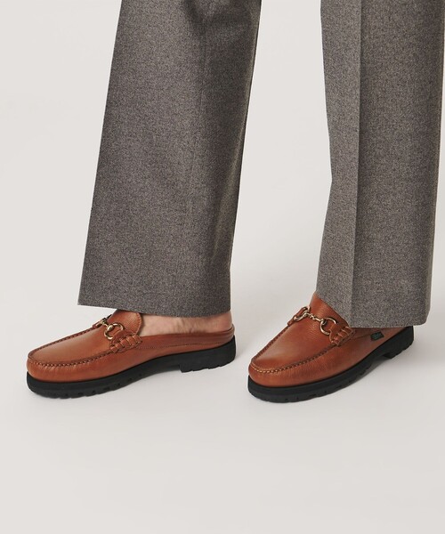 Paraboot(パラブーツ)の「【別注】<Paraboot> カラーグレインレザー ビット ミュール(ローファー・メンズ・ブラウン/オリーブ・9/8/7/6/10)」の9枚目の写真