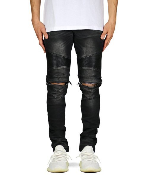 HYPER DENIM(ハイパーデニム)の「ブラックモトジッパージーンズ(デニムパンツ・メンズ・その他・34inch/32inch/30inch)」の1枚目の写真