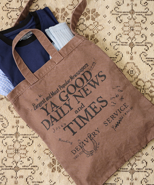 FRAMeWORK（フレームワーク）の「≪WEB限定 / 追加≫YA GOOD IDEAS YA GOOD DAILY NEWS TIMES T（トートバッグ・レディース・アイボリー/ブラウン・FREE）」の18枚目の写真