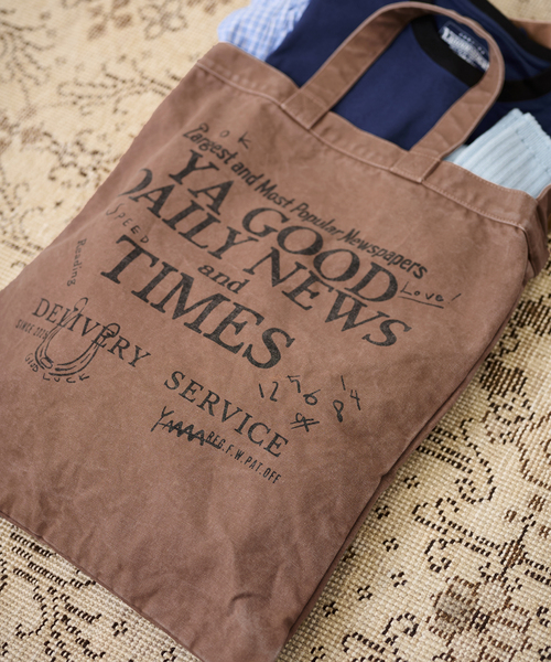 FRAMeWORK（フレームワーク）の「≪WEB限定 / 追加≫YA GOOD IDEAS YA GOOD DAILY NEWS TIMES T（トートバッグ・レディース・アイボリー/ブラウン・FREE）」の19枚目の写真