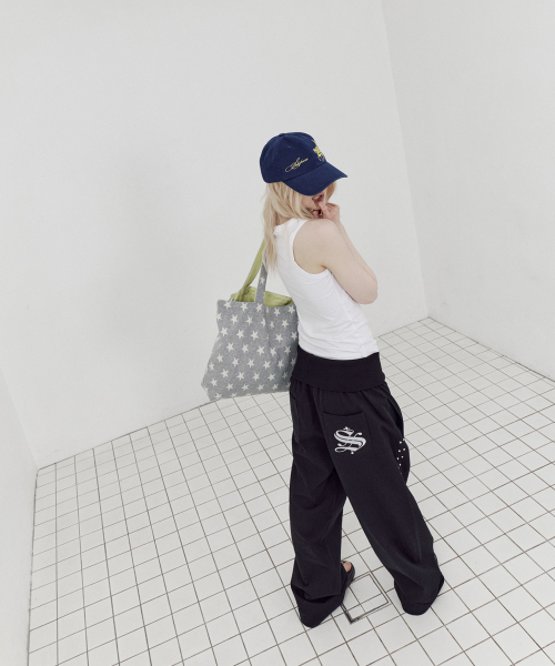 SETUP-EXE(セットアップイーエックスイー)の「FOLDED WAIST STUD PANTS / BLACK(その他パンツ・レディース・その他・OS)」の6枚目の写真