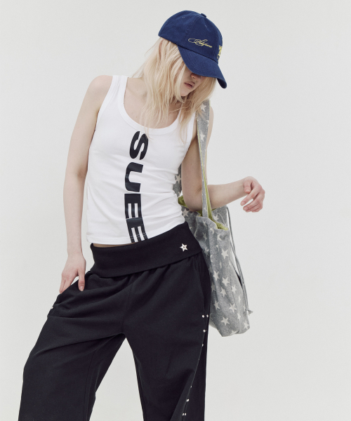 SETUP-EXE(セットアップイーエックスイー)の「FOLDED WAIST STUD PANTS / BLACK(その他パンツ・レディース・その他・OS)」の8枚目の写真