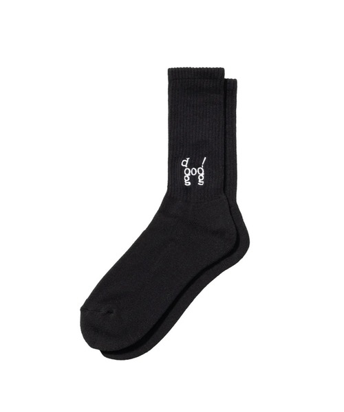 STUDIOUS（ステュディオス）の「【 loosejoints】JASON FOX - DOG RIB SOCKS（ソックス/靴下・メンズ・ホワイト/ブラック・FREE）」の2枚目の写真