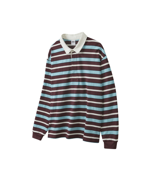 FERNOV(ペルノブ)の「ストライプラグビーTシャツブラウン(スウェット・レディース・その他・1/2/3)」の7枚目の写真