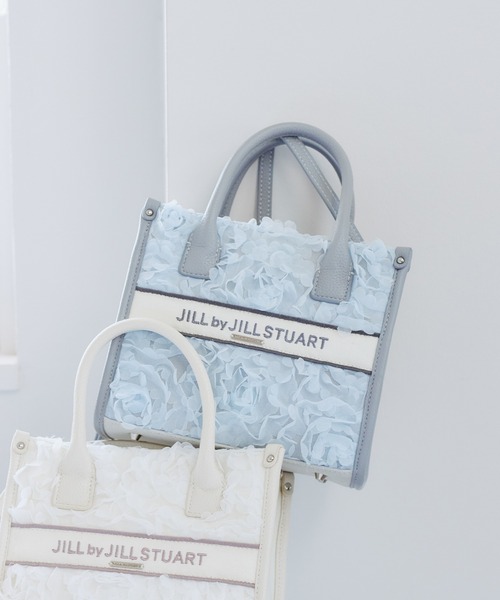 JILL by JILL STUART(ジルバイジルスチュアート)の「フラワーチュールトートバッグ(ショルダーバッグ・レディース・ブルー/ホワイト・FREE)」の4枚目の写真