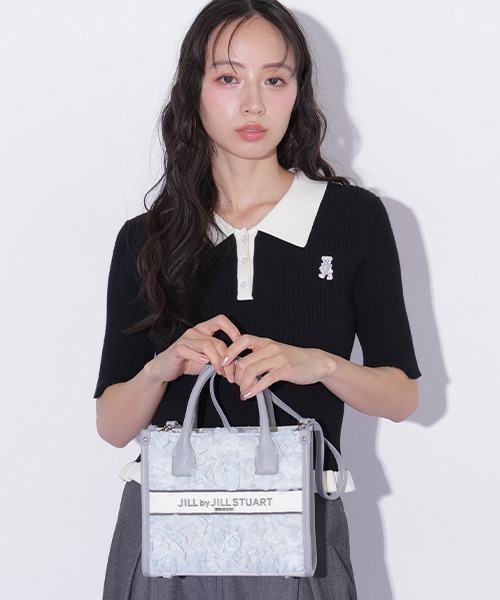 JILL by JILL STUART(ジルバイジルスチュアート)の「フラワーチュールトートバッグ(ショルダーバッグ・レディース・ブルー/ホワイト・FREE)」の13枚目の写真
