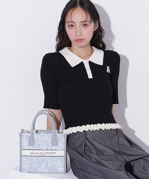 JILL by JILL STUART(ジルバイジルスチュアート)の「フラワーチュールトートバッグ(ショルダーバッグ・レディース・ブルー/ホワイト・FREE)」の15枚目の写真