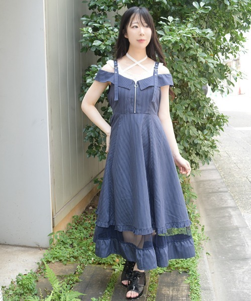 axes femme(アクシーズファム)の「裾チュールワンピース(ワンピース・レディース・ブラック/レッド/ネイビー・FREE)」の16枚目の写真