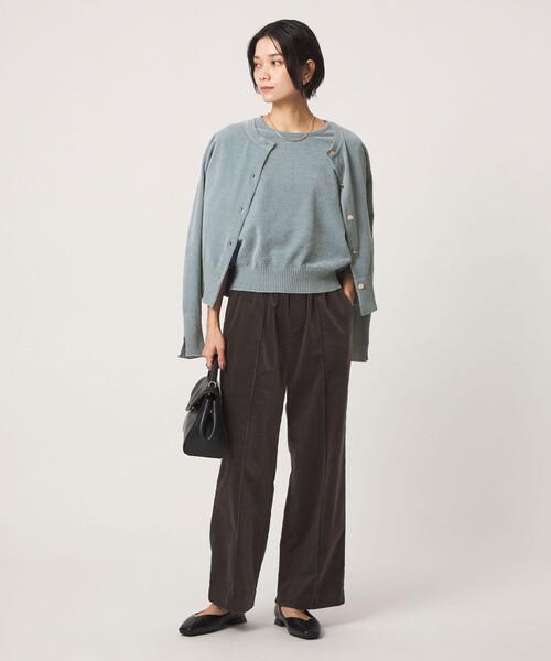 green label relaxing(グリーンレーベルリラクシング)の「【結論シリーズ】コーデュロイニーハイフレア(その他パンツ・レディース・ダークグレー/ダークブラウン/ナチュラル・TALL/44/42/38/36/34/SHORT/40)」の5枚目の写真