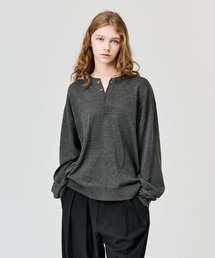 WETTEMPT | HIGH GAUGE HENRY NECK L/S KNIT / ハイゲージヘンリーネックL/Sニット(ニット/セーター)