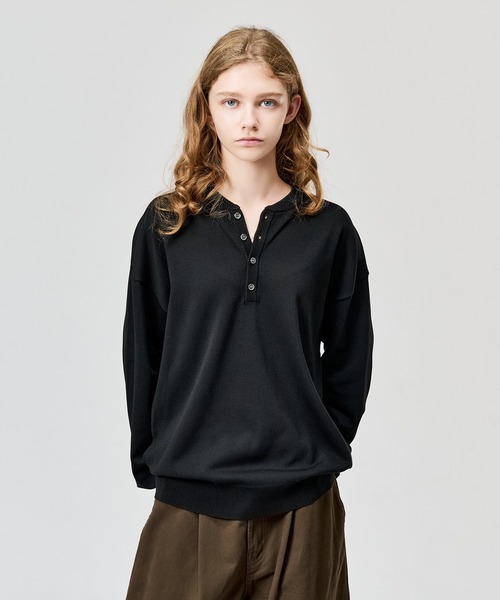 WETTEMPT(ウィテンプト)の「HIGH GAUGE HENRY NECK L/S KNIT / ハイゲージヘンリーネックL/Sニット(ニット/セーター・メンズ・ネイビー/ブラウン/グレー/ブラック・SMALL/MEDIUM/LARGE)」の18枚目の写真