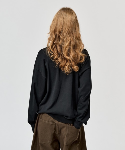 WETTEMPT(ウィテンプト)の「HIGH GAUGE HENRY NECK L/S KNIT / ハイゲージヘンリーネックL/Sニット(ニット/セーター・メンズ・ネイビー/ブラウン/グレー/ブラック・SMALL/MEDIUM/LARGE)」の9枚目の写真
