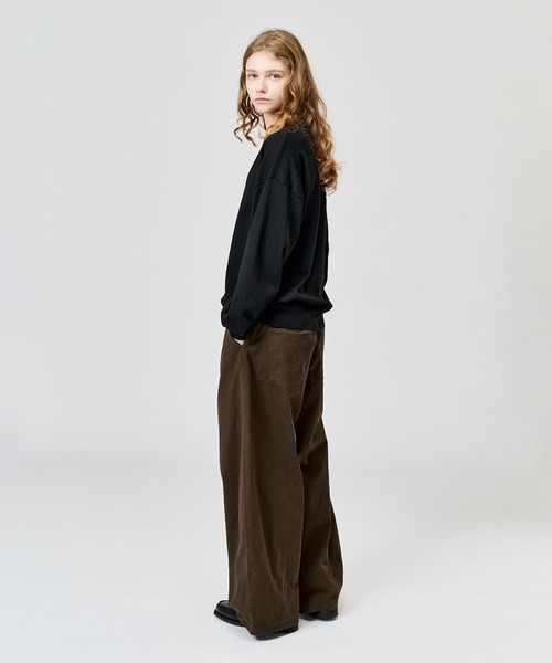 WETTEMPT(ウィテンプト)の「HIGH GAUGE HENRY NECK L/S KNIT / ハイゲージヘンリーネックL/Sニット(ニット/セーター・メンズ・ネイビー/ブラウン/グレー/ブラック・SMALL/MEDIUM/LARGE)」の5枚目の写真