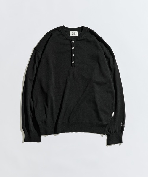 WETTEMPT(ウィテンプト)の「HIGH GAUGE HENRY NECK L/S KNIT / ハイゲージヘンリーネックL/Sニット(ニット/セーター・メンズ・ネイビー/ブラウン/グレー/ブラック・SMALL/MEDIUM/LARGE)」の17枚目の写真
