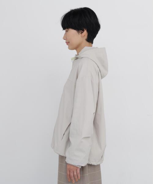 +phenix(プラスフェニックス)の「◆【弱撥水加工 / ウォッシャブル】+phenix コラボウィンドブレーカー(ブルゾン・レディース・ベージュ系その他2/ブラック・MEDIUM)」の21枚目の写真