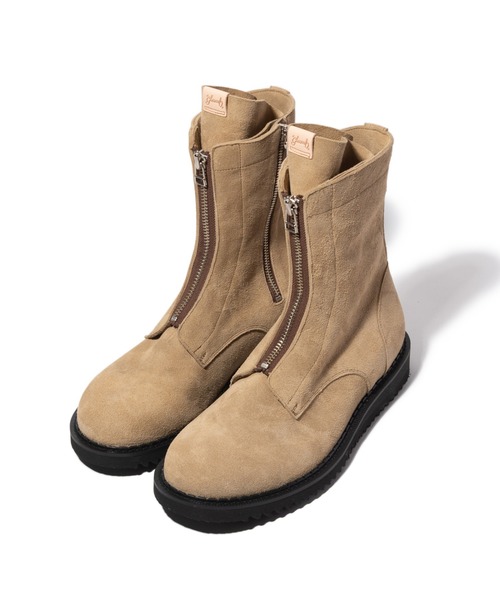 glamb(グラム)の「Double Zip Combat Boots / ダブルジップコンバットブーツ(ブーツ・メンズ・ブラック/ベージュ・25/26/27/28)」の19枚目の写真