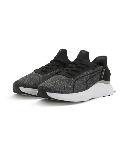PUMA（プーマ）の「PUMA プーマ ウィメンズ ソフトライド ハーモニー LCH イーズイン ランニン（スニーカー・レディース・ブルー/ブラック×ピンク/アッシュ・25.0cm/22.0cm/23.5cm/25.5cm/23.0cm/22.5cm/24.0cm/24.5cm/26.0cm）」の4枚目の写真