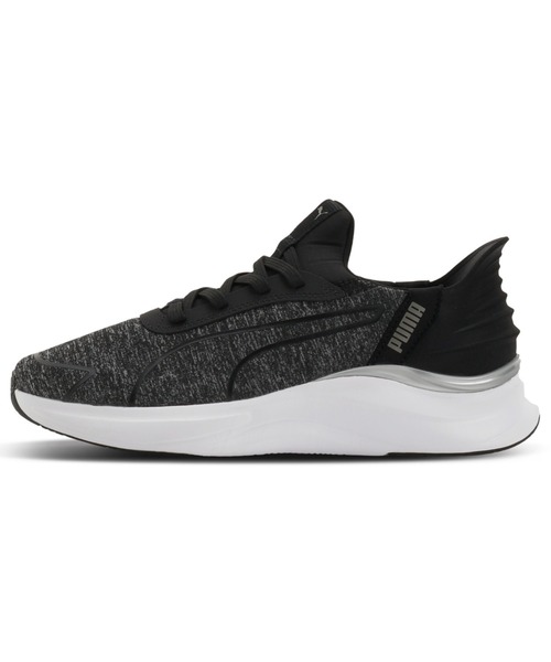 PUMA（プーマ）の「PUMA プーマ ウィメンズ ソフトライド ハーモニー LCH イーズイン ランニン（スニーカー・レディース・ブルー/ブラック×ピンク/アッシュ・25.0cm/22.0cm/23.5cm/25.5cm/23.0cm/22.5cm/24.0cm/24.5cm/26.0cm）」の2枚目の写真