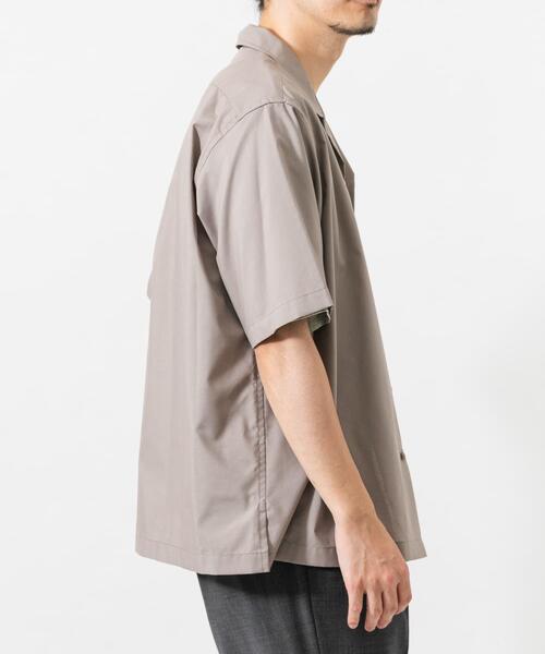 URBAN RESEARCH（アーバンリサーチ）の「TECH BLEND RAYON OPEN COLLAR SHIRTS（シャツ/ブラウス・メンズ・ブラウン/ブラック/ベージュ系その他・LARGE/MEDIUM）」の14枚目の写真