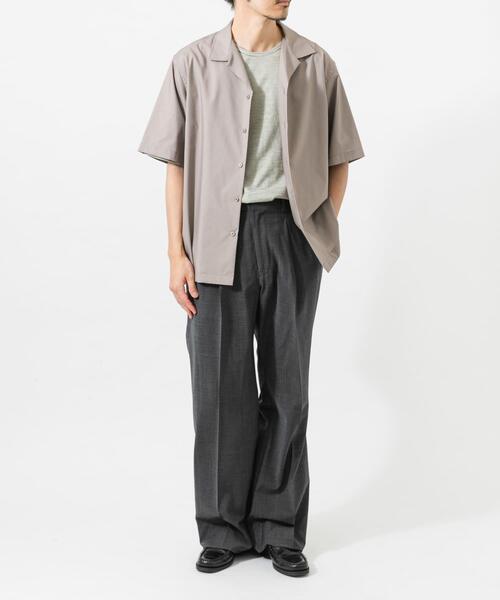 URBAN RESEARCH（アーバンリサーチ）の「TECH BLEND RAYON OPEN COLLAR SHIRTS（シャツ/ブラウス・メンズ・ブラウン/ブラック/ベージュ系その他・LARGE/MEDIUM）」の15枚目の写真