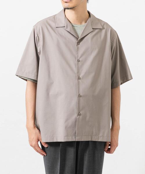 URBAN RESEARCH（アーバンリサーチ）の「TECH BLEND RAYON OPEN COLLAR SHIRTS（シャツ/ブラウス・メンズ・ブラウン/ブラック/ベージュ系その他・LARGE/MEDIUM）」の16枚目の写真