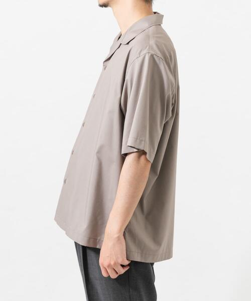 URBAN RESEARCH（アーバンリサーチ）の「TECH BLEND RAYON OPEN COLLAR SHIRTS（シャツ/ブラウス・メンズ・ブラウン/ブラック/ベージュ系その他・LARGE/MEDIUM）」の17枚目の写真