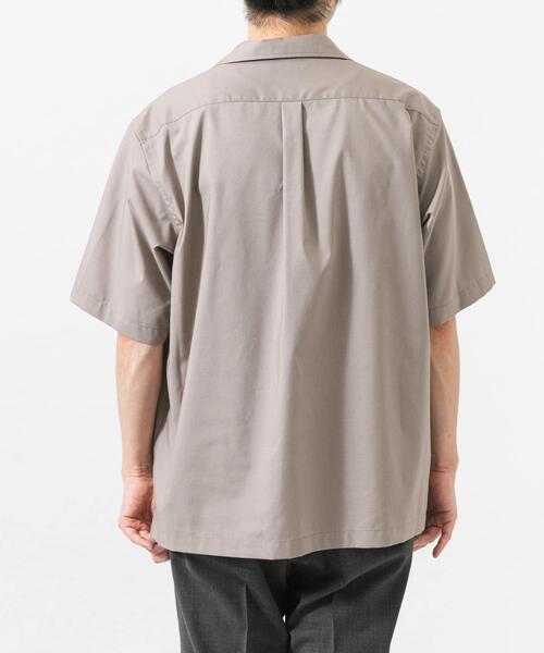 URBAN RESEARCH（アーバンリサーチ）の「TECH BLEND RAYON OPEN COLLAR SHIRTS（シャツ/ブラウス・メンズ・ブラウン/ブラック/ベージュ系その他・LARGE/MEDIUM）」の18枚目の写真