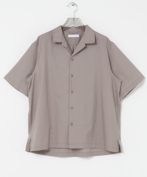 URBAN RESEARCH（アーバンリサーチ）の「TECH BLEND RAYON OPEN COLLAR SHIRTS（シャツ/ブラウス・メンズ・ブラウン/ブラック/ベージュ系その他・LARGE/MEDIUM）」の19枚目の写真