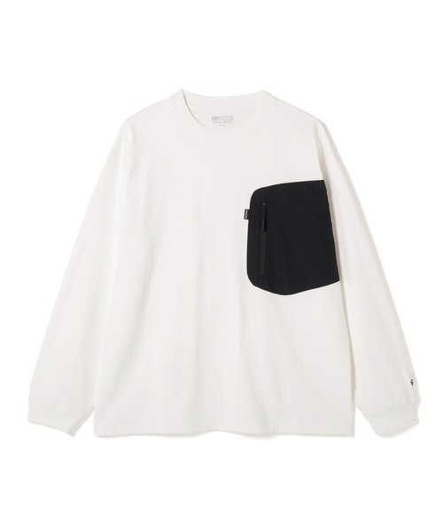 GRIP SWANY(グリップスワニー)の「【GSMCT-229】 GEAR WIDE L/S TEE(Tシャツ/カットソー・メンズ・ホワイト/ブラック/オリーブ・M/L/XL)」の2枚目の写真