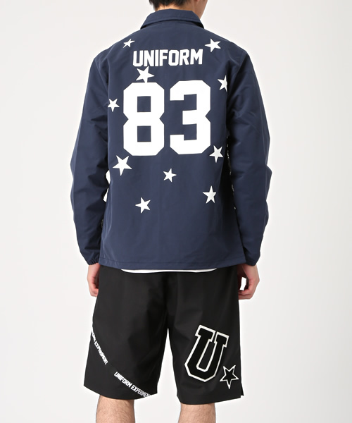 uniform experiment(ユニフォームエクスペリメント)の「NUMBERING STAR TAPE LINE COACH BLOUSON(ブルゾン・メンズ・ブラック/ネイビー・1/2/3)」の9枚目の写真