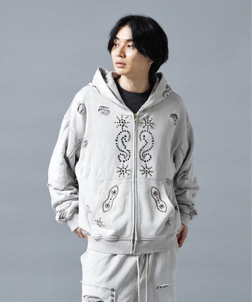 DANKE SCHON（ダンケシェーン）の「【WEB&DEPOT限定】DankeSchon/ダンケシェーン/SULFER CHEMICAL SWEAT ZIP HOODIE（パーカー・レディース・ネイビー/ブラック/レッド/グレー・M/L）」の3枚目の写真