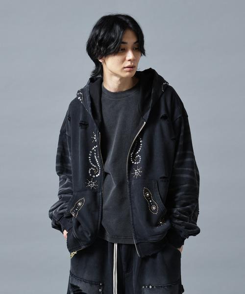 DANKE SCHON（ダンケシェーン）の「【WEB&DEPOT限定】DankeSchon/ダンケシェーン/SULFER CHEMICAL SWEAT ZIP HOODIE（パーカー・レディース・ネイビー/ブラック/レッド/グレー・M/L）」の2枚目の写真