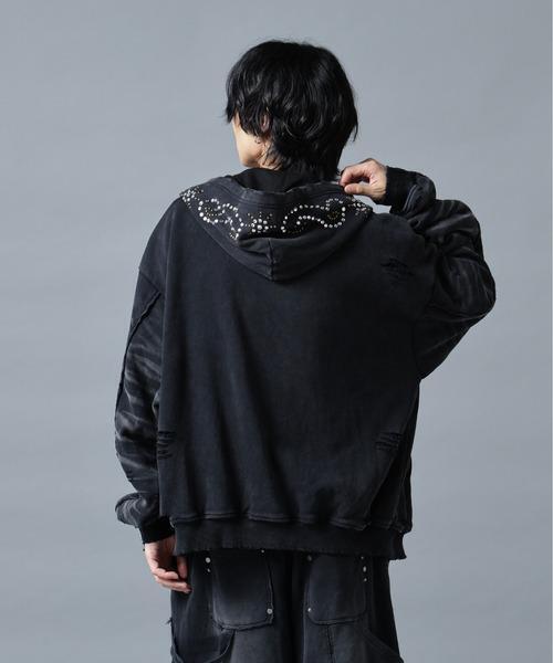 DANKE SCHON（ダンケシェーン）の「【WEB&DEPOT限定】DankeSchon/ダンケシェーン/SULFER CHEMICAL SWEAT ZIP HOODIE（パーカー・レディース・ネイビー/ブラック/レッド/グレー・M/L）」の18枚目の写真