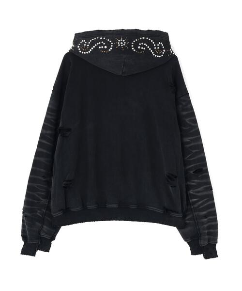 DANKE SCHON（ダンケシェーン）の「【WEB&DEPOT限定】DankeSchon/ダンケシェーン/SULFER CHEMICAL SWEAT ZIP HOODIE（パーカー・レディース・ネイビー/ブラック/レッド/グレー・M/L）」の11枚目の写真