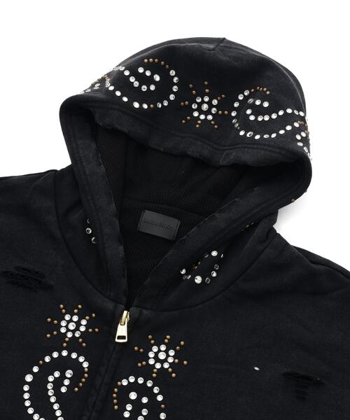 DANKE SCHON（ダンケシェーン）の「【WEB&DEPOT限定】DankeSchon/ダンケシェーン/SULFER CHEMICAL SWEAT ZIP HOODIE（パーカー・レディース・ネイビー/ブラック/レッド/グレー・M/L）」の12枚目の写真