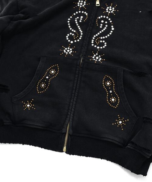 DANKE SCHON（ダンケシェーン）の「【WEB&DEPOT限定】DankeSchon/ダンケシェーン/SULFER CHEMICAL SWEAT ZIP HOODIE（パーカー・レディース・ネイビー/ブラック/レッド/グレー・M/L）」の16枚目の写真