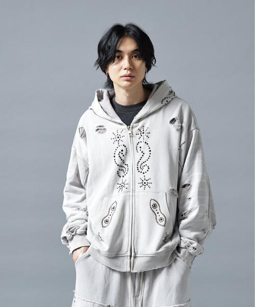 DANKE SCHON（ダンケシェーン）の「【WEB&DEPOT限定】DankeSchon/ダンケシェーン/SULFER CHEMICAL SWEAT ZIP HOODIE（パーカー・レディース・ネイビー/ブラック/レッド/グレー・M/L）」の10枚目の写真