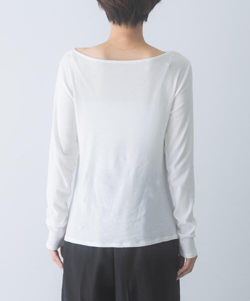 URBAN RESEARCH ROSSO WOMEN(アーバンリサーチ ロッソ)の「シルク混2WAYドレーププルオーバー(Tシャツ/カットソー・レディース・オフホワイト/ブラック/ブラウン系その他・FREE)」の12枚目の写真