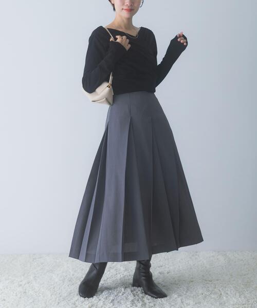 URBAN RESEARCH ROSSO WOMEN(アーバンリサーチ ロッソ)の「シルク混2WAYドレーププルオーバー(Tシャツ/カットソー・レディース・オフホワイト/ブラック/ブラウン系その他・FREE)」の20枚目の写真
