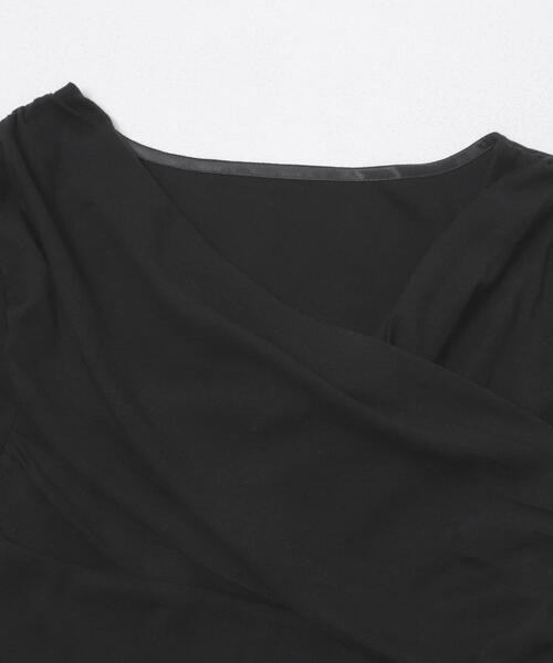 URBAN RESEARCH ROSSO WOMEN(アーバンリサーチ ロッソ)の「シルク混2WAYドレーププルオーバー(Tシャツ/カットソー・レディース・オフホワイト/ブラック/ブラウン系その他・FREE)」の22枚目の写真