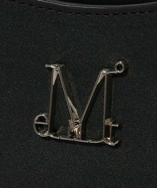 MUCENT(ムセント)の「【MUCENT/ムセント】TERIN METAL LOGO LEATHER HOBO BAG UNISEX/テリン メタル ロゴ レザー ホーボーバッグ ユニセックス(ショルダーバッグ・レディース・ブラック・FREE)」の8枚目の写真