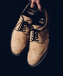 SHIPS JET BLUE | KIDS LOVE GAITE×SHIPS JET BLUE: ウィングチップスエードシューズ 【ベージュ】■(その他シューズ)