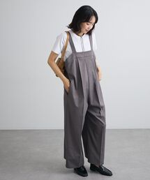 ワイドシルエットサロペット