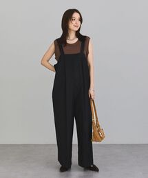ワイドシルエットサロペット