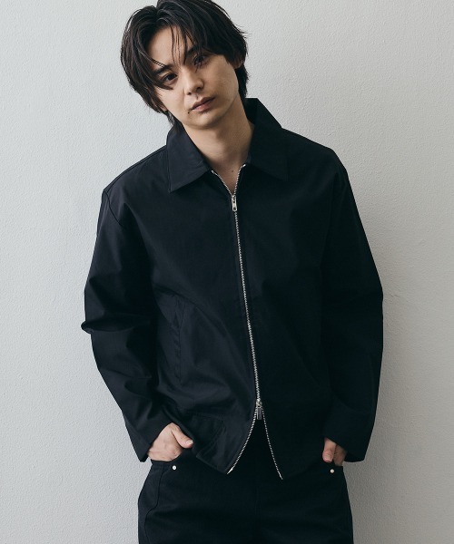 Shoowtime(ショウタイム)の「Minimal Double-Zip Compact Jacket / ミニマルダブルジップコンパクトジャケット(ブルゾン・メンズ・ブラック・X-LARGE/LARGE/MEDIUM)」の13枚目の写真