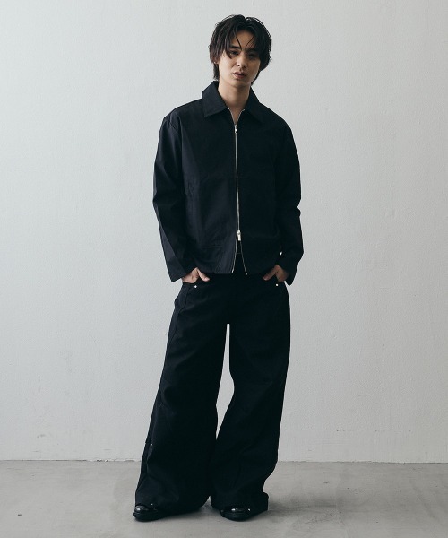 Shoowtime(ショウタイム)の「Minimal Double-Zip Compact Jacket / ミニマルダブルジップコンパクトジャケット(ブルゾン・メンズ・ブラック・X-LARGE/LARGE/MEDIUM)」の7枚目の写真