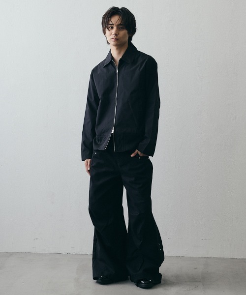 Shoowtime(ショウタイム)の「Minimal Double-Zip Compact Jacket / ミニマルダブルジップコンパクトジャケット(ブルゾン・メンズ・ブラック・X-LARGE/LARGE/MEDIUM)」の9枚目の写真