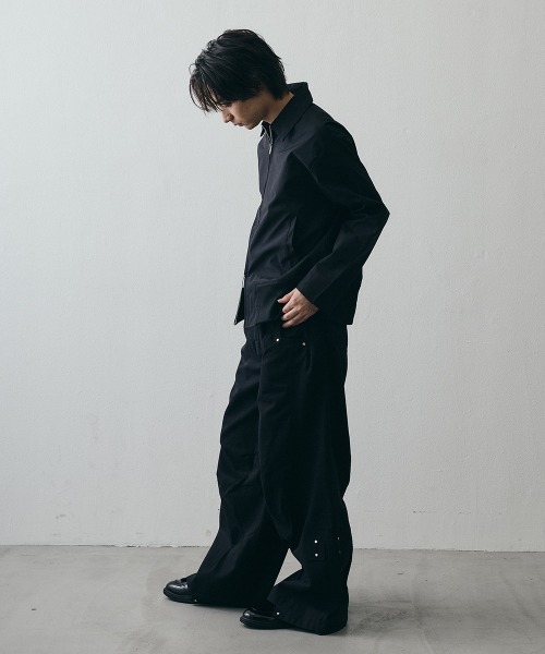 Shoowtime(ショウタイム)の「Minimal Double-Zip Compact Jacket / ミニマルダブルジップコンパクトジャケット(ブルゾン・メンズ・ブラック・X-LARGE/LARGE/MEDIUM)」の4枚目の写真