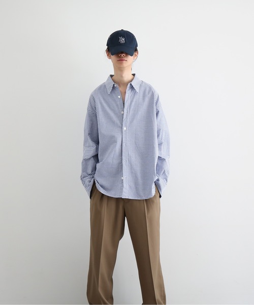 KAIKO(カイコー)の「KAIKO Regular collar shirt(シャツ/ブラウス・メンズ・ブラック/ネイビー/サックスブルー/レッド・2)」の2枚目の写真
